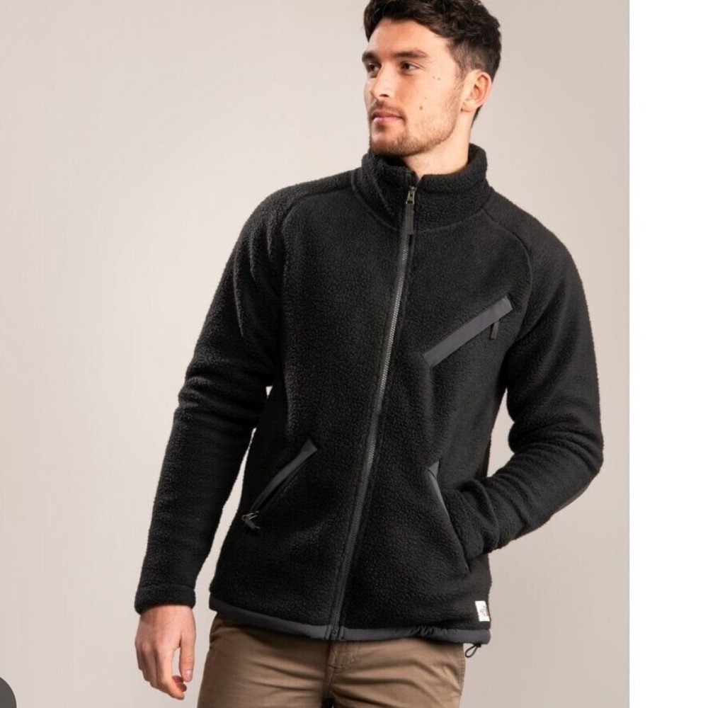 The North Face Cragmont Full Zip Fleece‎ Black Jacket Size L